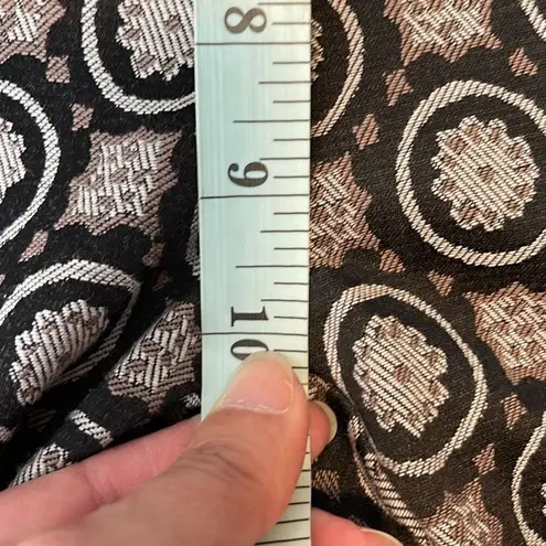 Maliparmi Womens Jacquard Circle Pattern Ankle Pants Chocolate Size 46 Large Brown