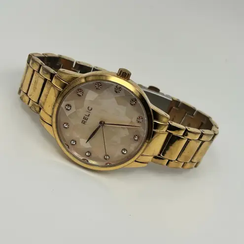 Relic Rose Gold Mother Pearl Dial Women’s Watch, 38mm Working New Battery - Image 5