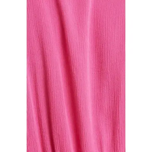 Elan 💕💕 Deep V-Neck Wrap Maxi Coverup Dress ~ Pink Large NWOT