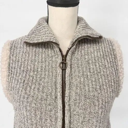 Sugarbird Vintage Sweater Vest Women's Size medium Beige Acrylic/Wool Lining