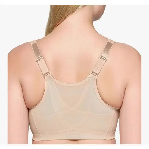 Glamorise Women's MagicLift Front Close Posture Back Support 40C Bra Tan Size undefined