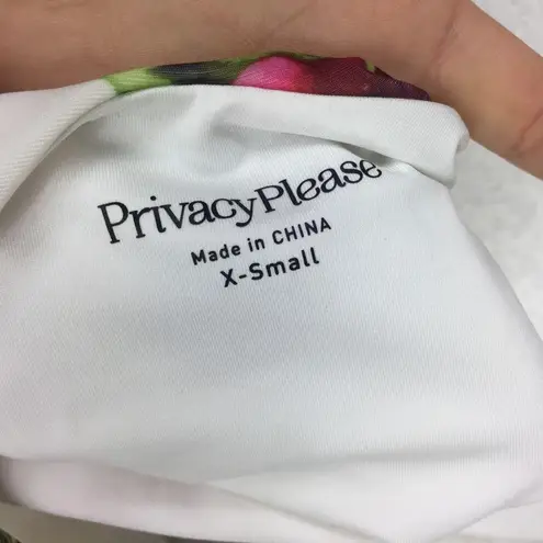 Privacy Please Elouise Floral Swimsuit XS Low Back One Piece Tropical Modest