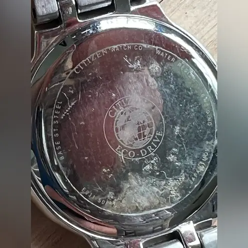 Citizen Eco-Drive Ladies Watch Genuine Diamond White Dial Stainless Bracelet