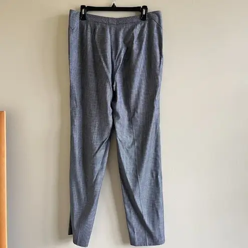 Hugo Boss BOSS TENINA STRAIGHT LEG DRESS PANTS PRINTED VIRGIN WOOL WOMENS SZ 10