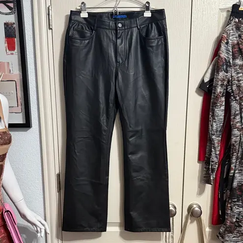 J. McLaughlin 💙 Black Vegan Leather Brandy Flare Kick Hem Pants