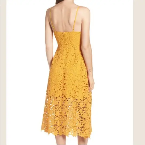 ASTR The Label Marigold Lace A-Line Midi Dress