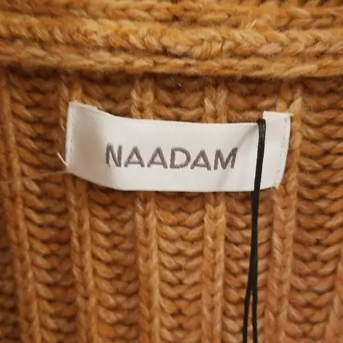 💕NAADAM💕 Cashmere Fisherman Shawl Cardigan ~ Ginger Brown XL NWT