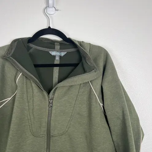 Title Nine Women's Full Zip Sweatshirt Green Sz L