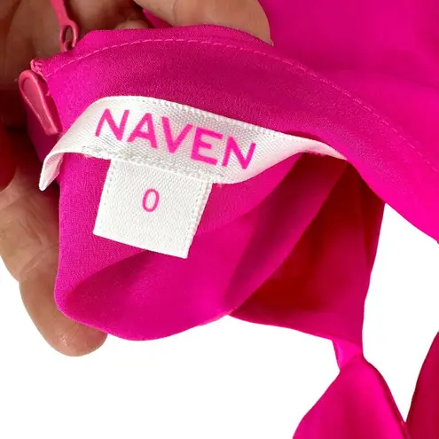 NBD Naven x  Hot Pink Criss Cross Cut Out Dress Revolve Size 0