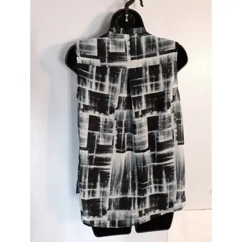 Prologue sleeveless waterfall blouse