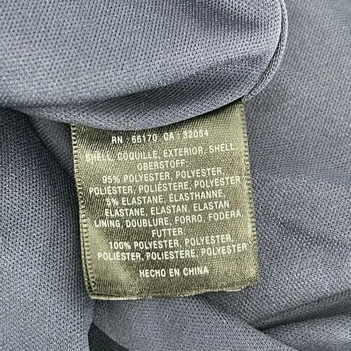 BHLDN Lennox Dress Size 16 Navy Bridesmaid Wedding Halter Side Slit Crepe Gown