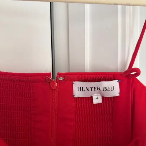 Hunter Bell Taryn Sleeveless Square-Neck Bubble Midi Dress