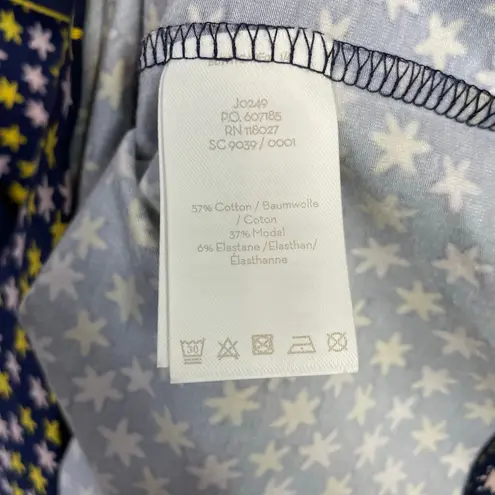 Boden USA Boden Fawn Jersey Knit Belted Long Sleeve Dress Navy Star Print Womens 16 New