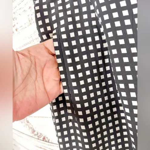 Equipment Bergen 100% Silk Checkered Cropped Pants, EUC, Size 6, MSRP $340