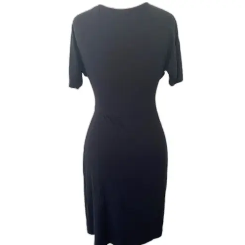 barney's new york Modal Blend Stretchy Short Sleeve Mini Dress LBD Essential S