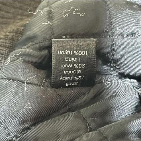 Peruvian Connection  brown alpaca wool bomber XL thumbnail 7