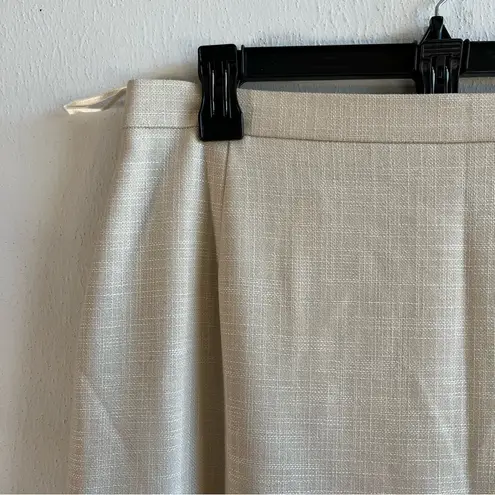 Escada Skirt Creamy Tan Silk & Wool Blend Pencil Skirt Sz EU 42 NWT Neutral