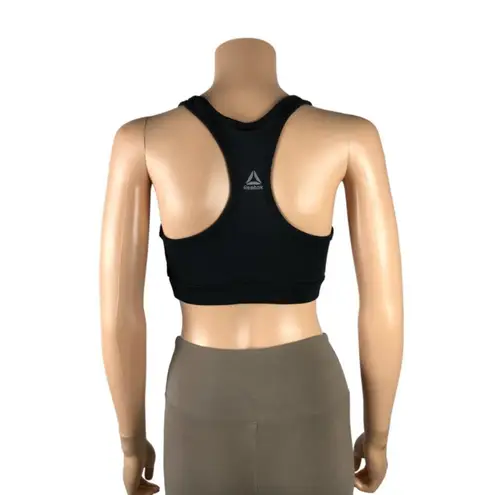 Reebok  Racerback Non-Padded Logo Front Sports Bra, Medium