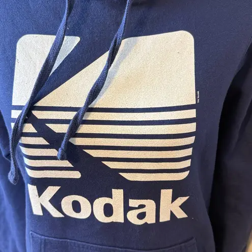 Kodak Hoodie Port & Company Pullover Retro Logo Film Photographer Sweatshirt Blue