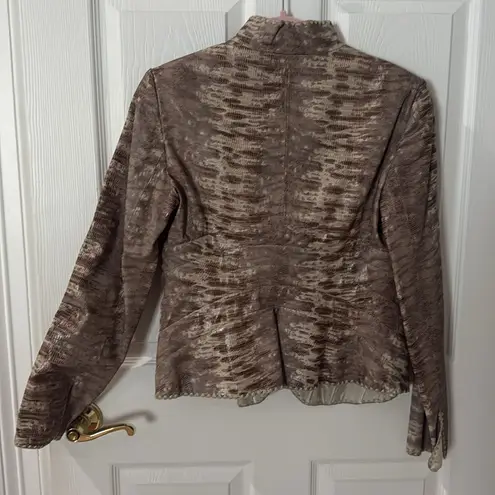 Giorgio Armani Women's snakeskin style lamb Blazer as 40