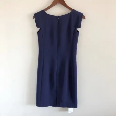 MM.LaFleur NEW Sarah 7.0 Shift Dress in Deep Indigo Blue Career Size US 2