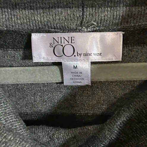 Nine & Co. Cowl Neck Charcoal and Gray Sweater by  - Image 2