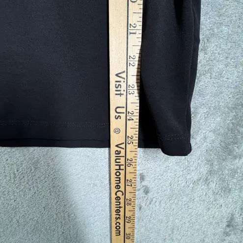 Susan Graver Shirt Women Button Back Statement Piece Neutral Animal Print Bow XS