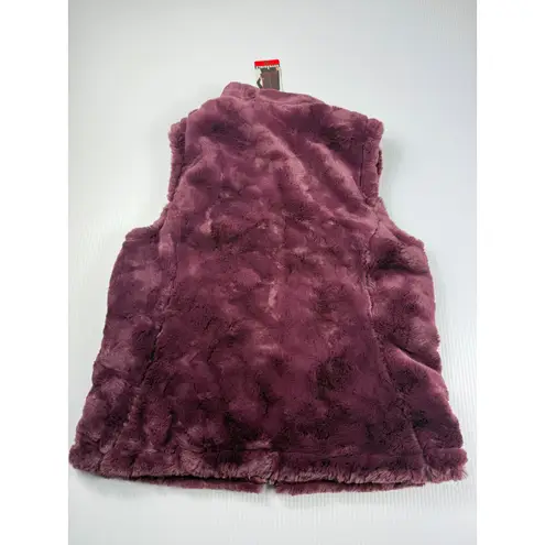 Original Use Original Reversible Faux Fur Vest Sleeveless Plush Purple Vest Size M