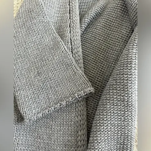 Heartless Jeans chunky knit open front bell sleeveed dark gray cardigan size Sm