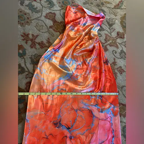 JLUXLABEL NWT:  Elegant Orange and Pink Maxi Dress