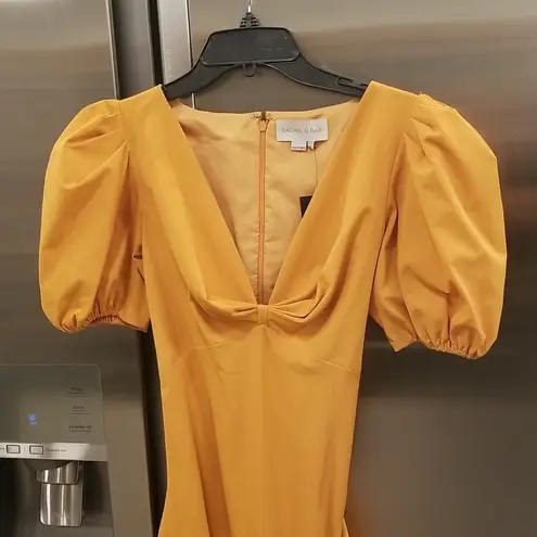 Sachin + Babi ๐๐ Layla Dress ~ Puff Sleeve Gown Desert 6 NWT