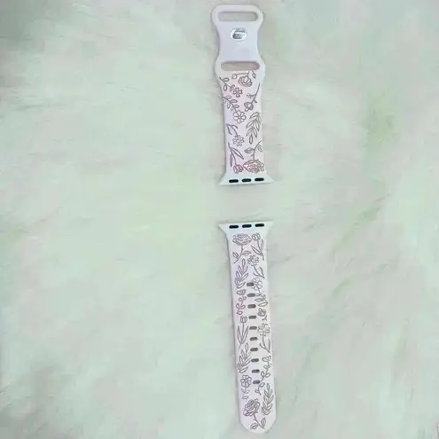 Pink Dream Bundle Dual Power pouch Wristlet w/ Pink Floral Band for Apple Watch