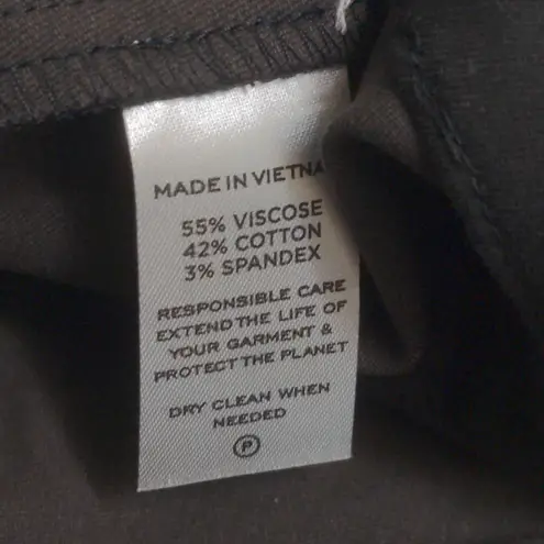 Hill House The Claire Pant Black Mid Rise Side Zipper S New