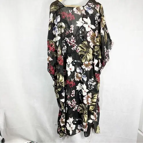 Walter Baker Tulum Tropical Print Caftan Beach Cover up One size