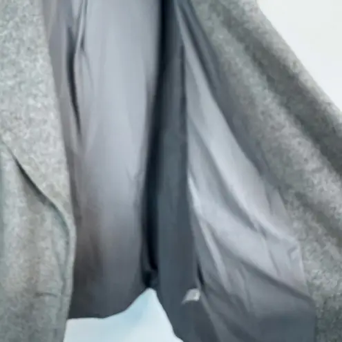 J.Jill Wool Blend Lined Pocket Single Breasted Coat, Jacket Gray Womens Size XL