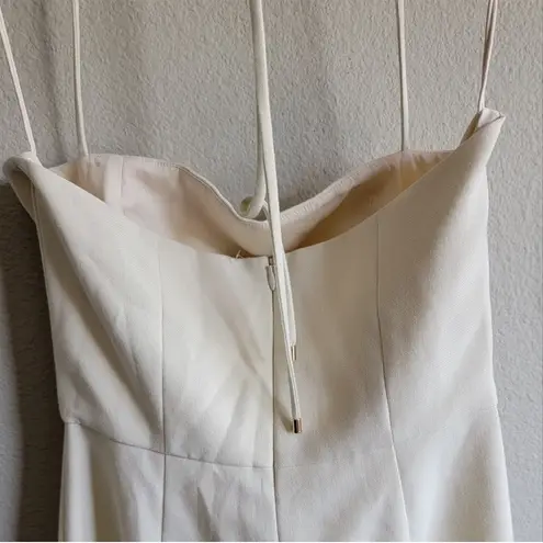 Alexis NWT Rohani Halter Jumpsuit New Size medium. Elegant Cream Jumpsuit