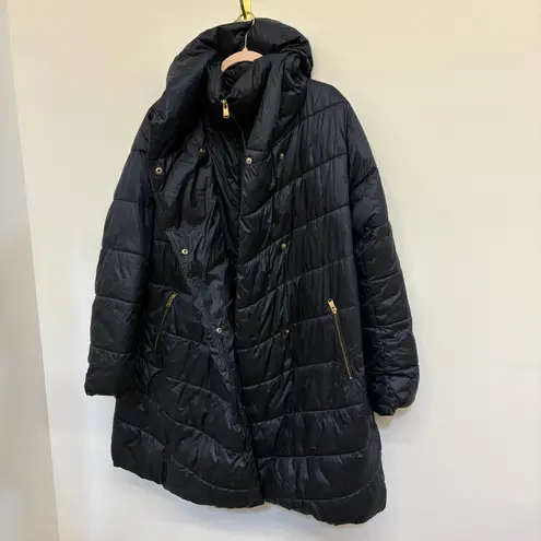 Barbour Coat Orchy Hooded Quilted Navy Winter Puffer Coat Women’s Plus Size 1X