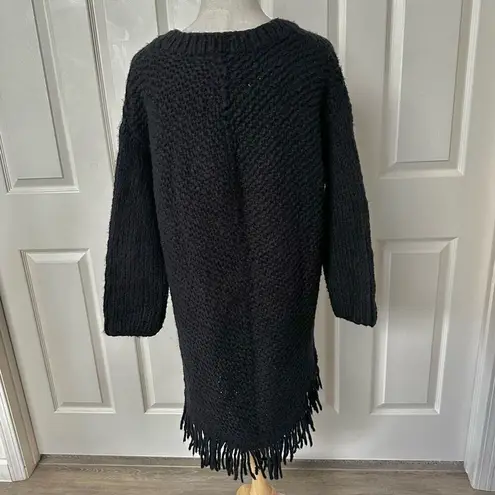 Elizabeth and James black fringe sweater/dress
