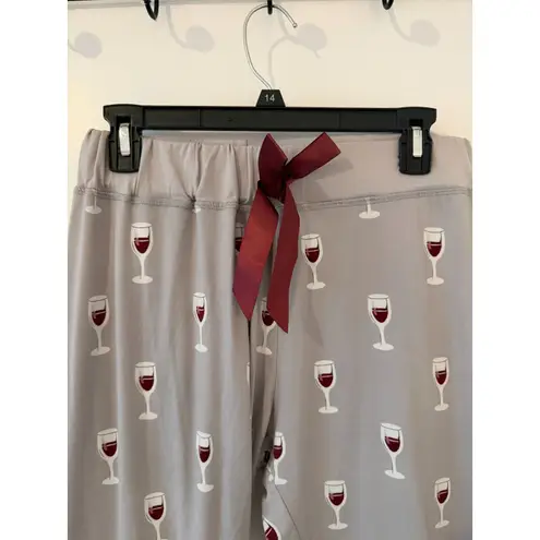 Wine Glass PJ Pants Gray Size undefined
