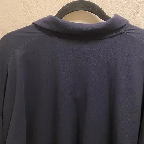 Planet By Lauren G Navy Blue Polo Shirt Knit Dress One Size Fits Most