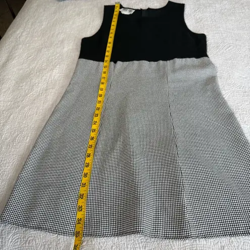 Vintage Byer Too Sleeveless Dress Black White Gingham 90s Y2K Womens Juniors 13 Size undefined