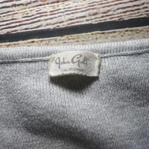 John Galt Brandy Melville Gray Button Front Cropped Cardigan Sweater Womens S