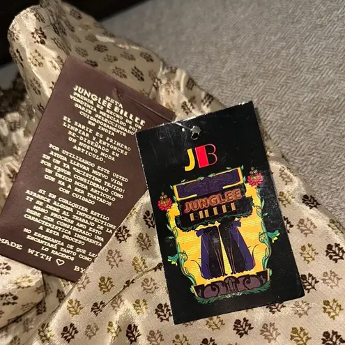 Casual Cream and Brown Geometric Pattern Shorts Size undefined