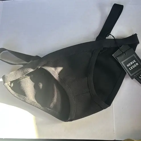 Herve Leger NWT Hervé Léger Surya Two Piece Bandage Swimsuit Bikini Set in Black Size Small