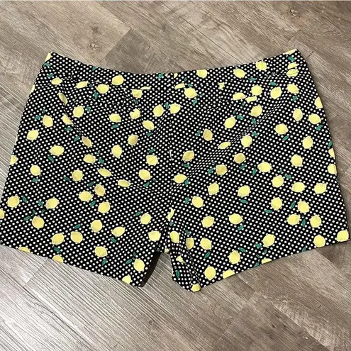 Lane Bryant  Plus Size Summer Vacationcore Lemons Chic Polka Dot Shorts Size 26