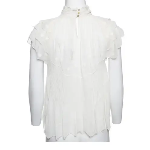 Ulla Johnson silk darla top in Blanc