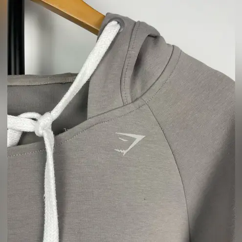 Gymshark  Whitney Simmons Gray Athletic Workout Cropped Hoodie