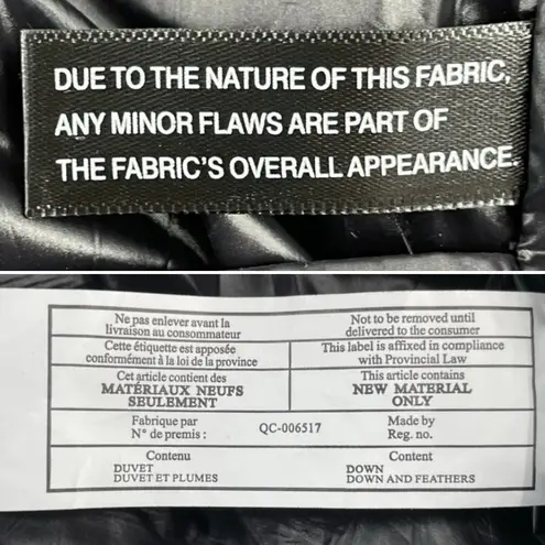 SAM. Ellie Down Jacket Caviar Black Puffer Bomber Shearling Outdoors Coat Size M