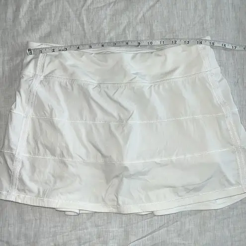 Lululemon  Tennis Skort Skirt White 8 Tall