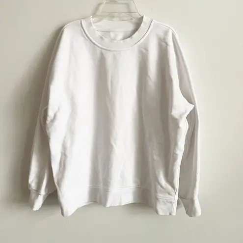 Lululemon  Size 2 Small White Perfectly Oversized Crew Sweatshirt Long Sleeve